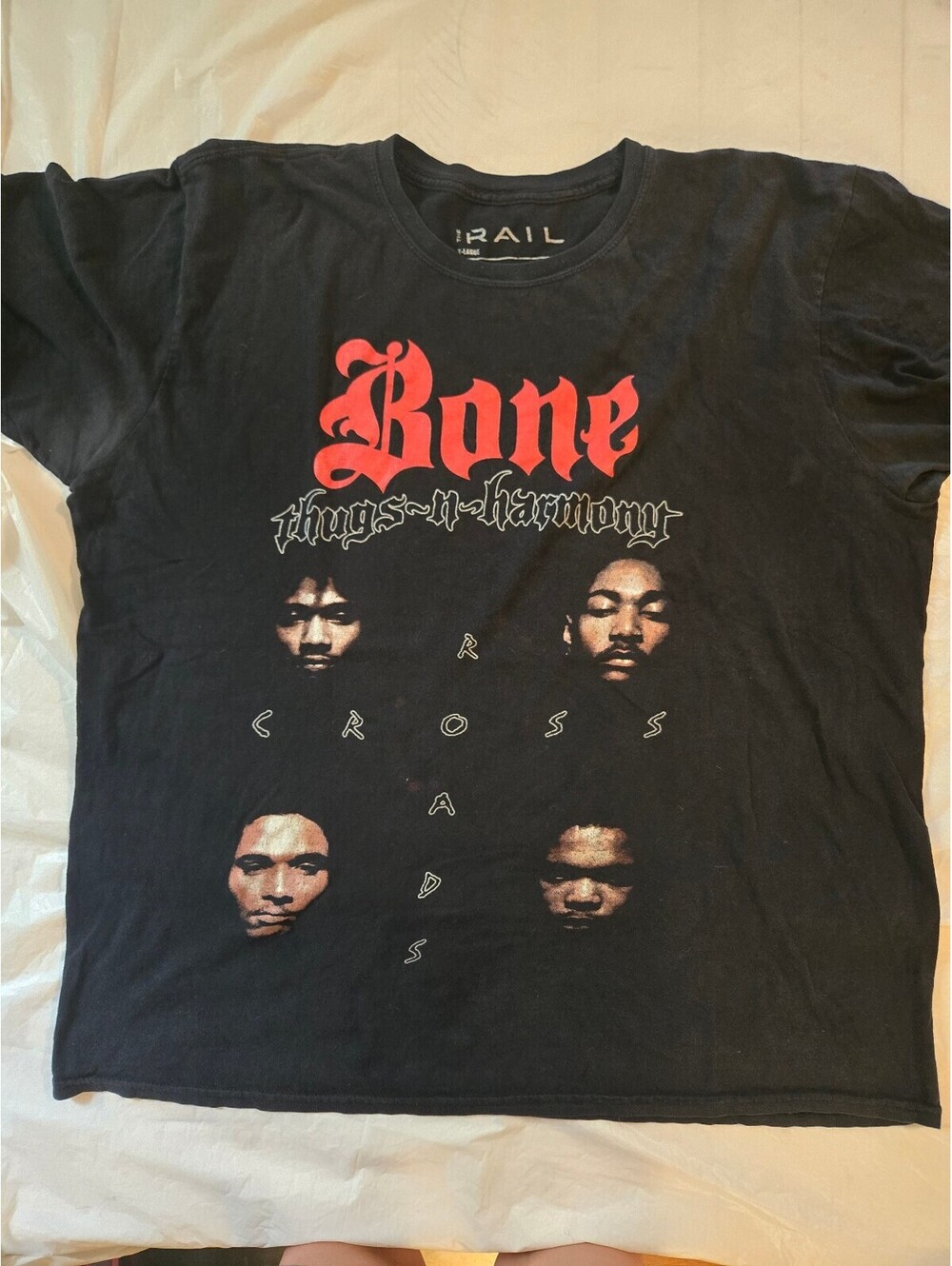 Bone Thugs-N-Harmony Crossroads T Shirt XL Black 100% Cotton Hip Hop Rap Tee